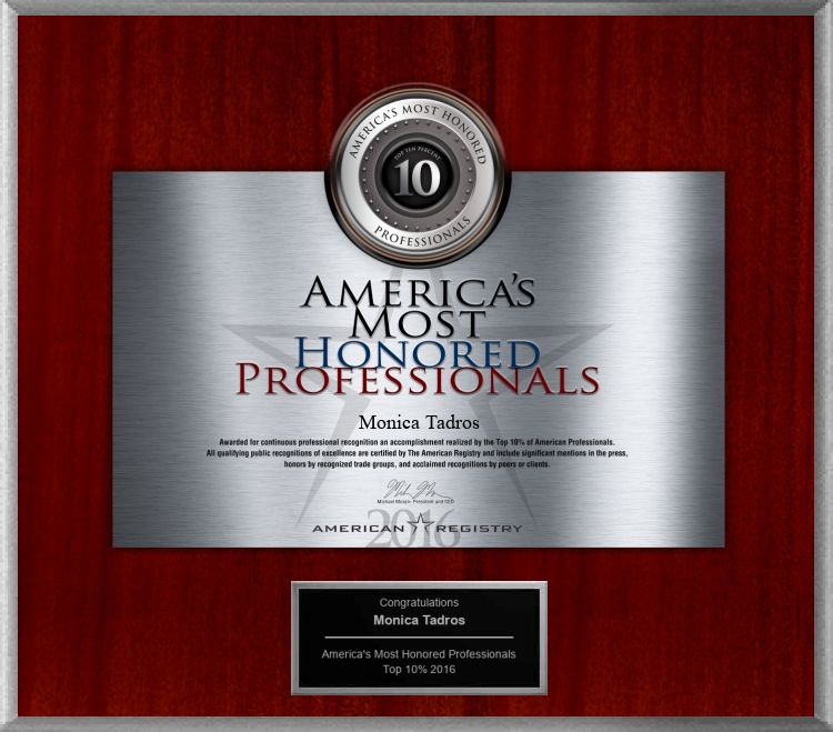America's Most Honored Professionals 2016 - Top 10%