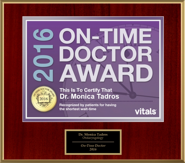 On-Time Physician Award - 2016